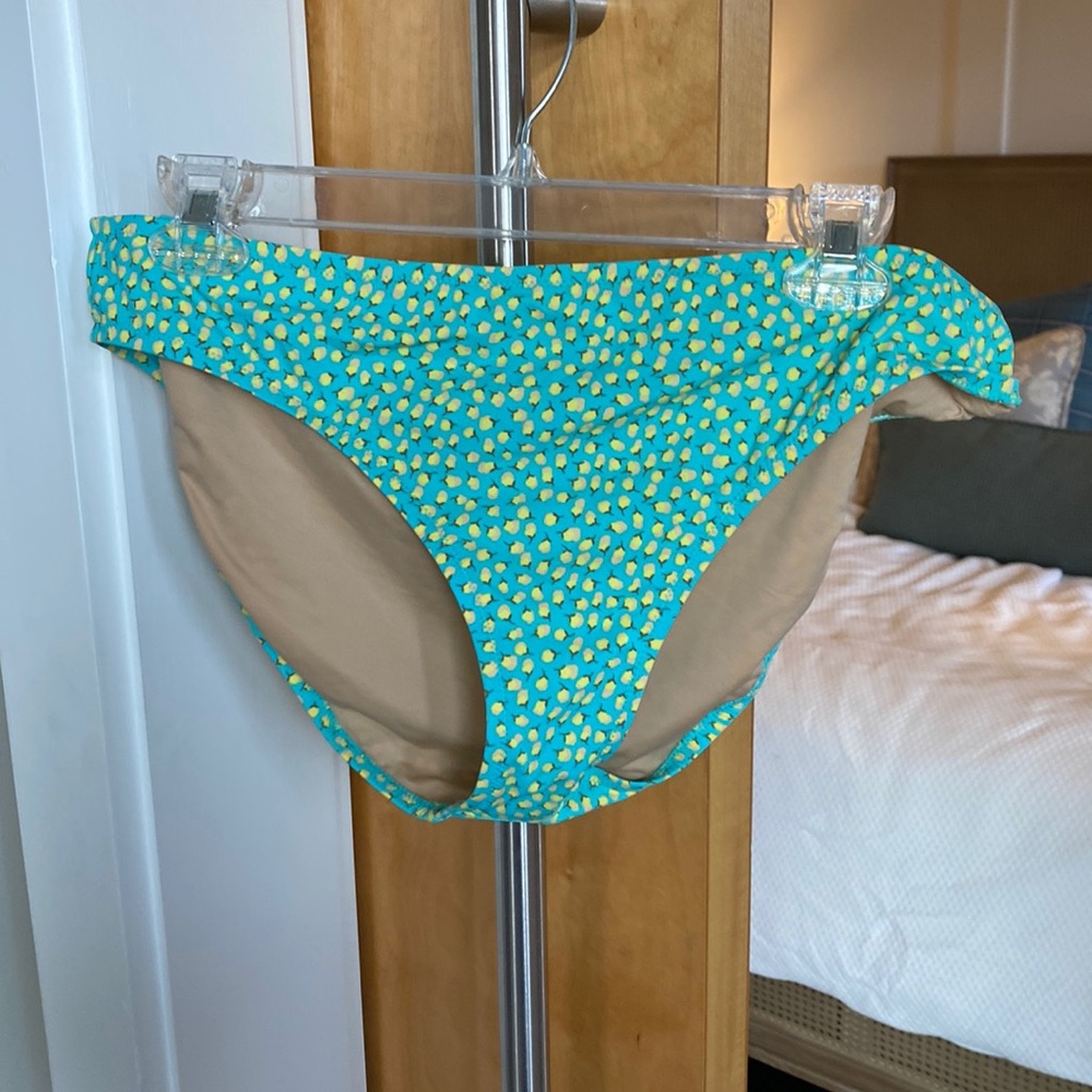 Jcrew Bikini Bottoms with Yellow RoseBud in Large